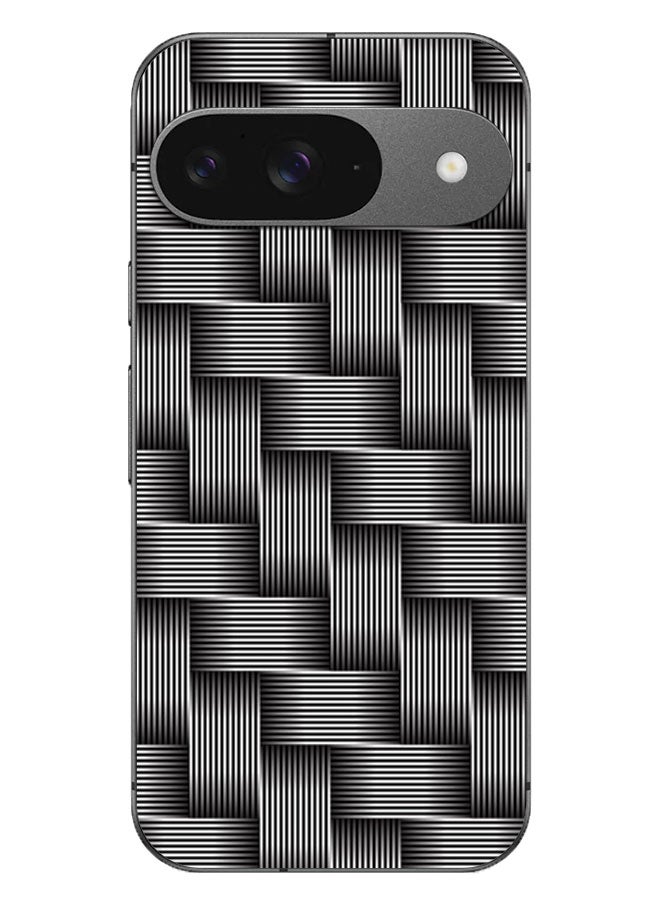 EYE CATCH Printed Protective Case Cover For Google Pixel 9 -  Black & White Blocks - Image 1