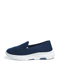Basic Slip-on Knit Navy Blue Sneakers For Women
