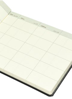 FIS FIS Executive Visitor Book, Bonded Leather Cover, Ivory Paper, 100 gsm, Round Corners, Arabic and English, 120 Sheets, Box Size: 200 x 250 mm - FSCLEXVI11A  - Image 3