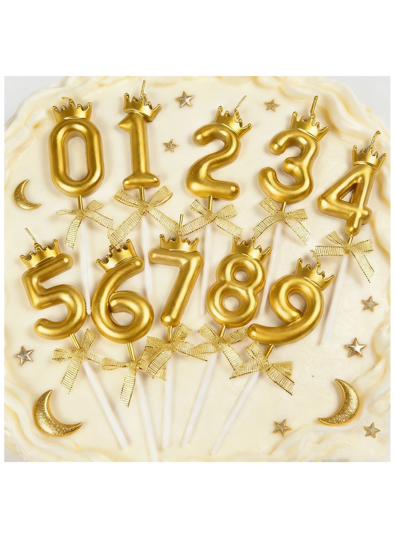 Chocisong 0-9 Number Candles Birthday Candles Cute Candle Set, Cake Numeral Candles for Birthday Wedding Anniversary Celebration Party Decoration - Image 1