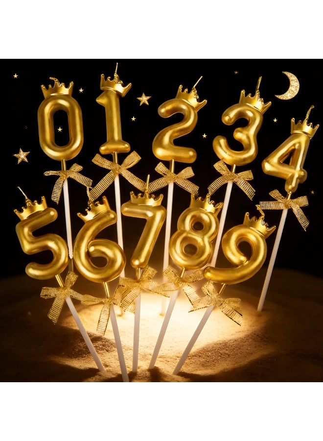 Chocisong 0-9 Number Candles Birthday Candles Cute Candle Set, Cake Numeral Candles for Birthday Wedding Anniversary Celebration Party Decoration - Image 3
