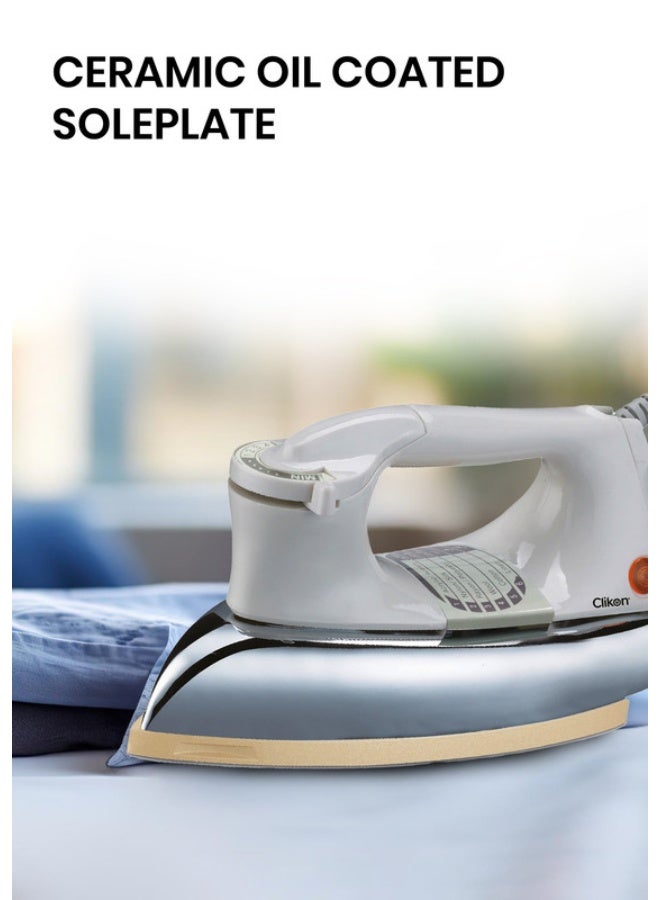 Clikon Dry Iron 1200 W CK2132 White/Cream - Image 3