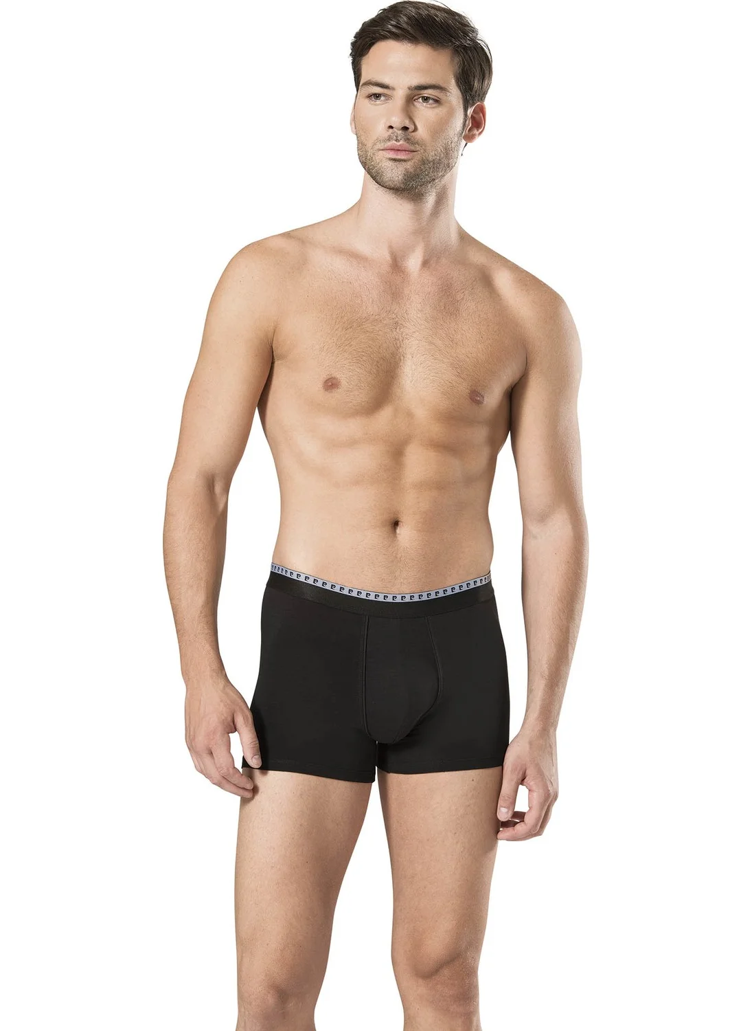 pierre cardin Men's Black&Grey Stretch Boxer 6 Pcs
