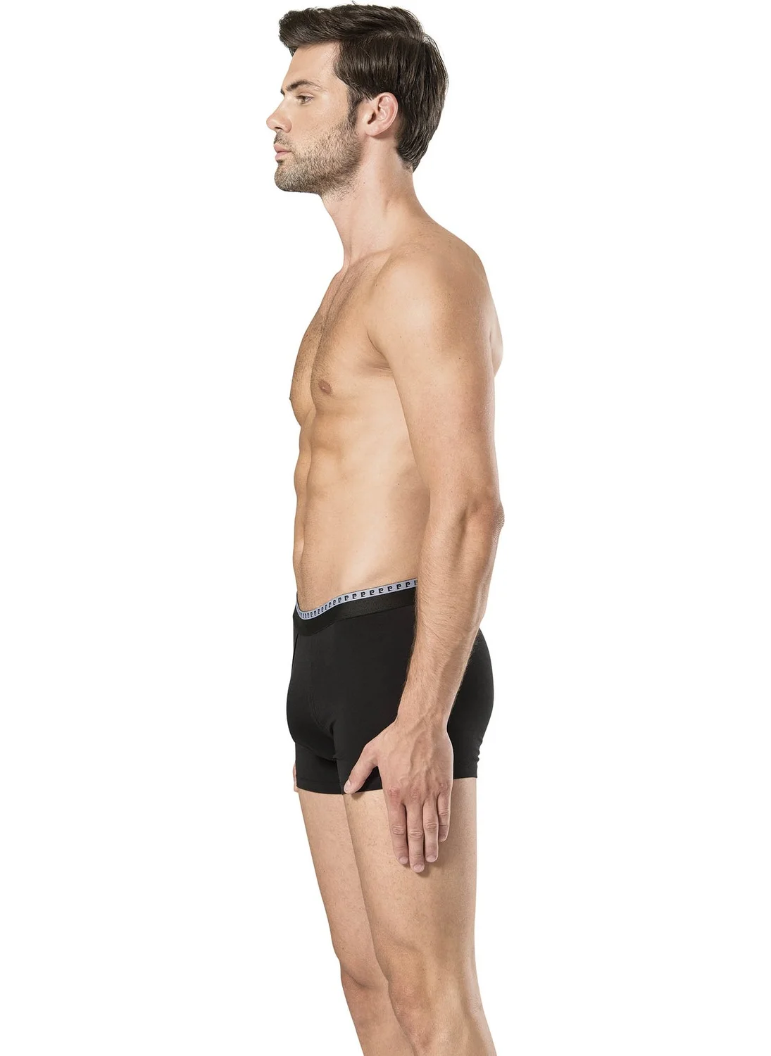 pierre cardin Men's Black&Grey Stretch Boxer 6 Pcs