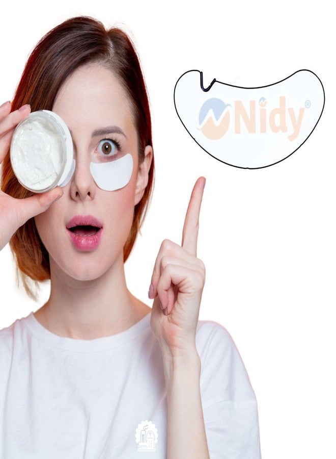 NIDY® Biodegradable Eye Mask Sheets DIY Pack of 100 | 100% Skin-Friendly Viscose Spunlace Non-Woven Cloth for Under Eye Treatment, Dark Circles, Puffiness, Skincare with Serums, Oils, Essential Oils - Image 2
