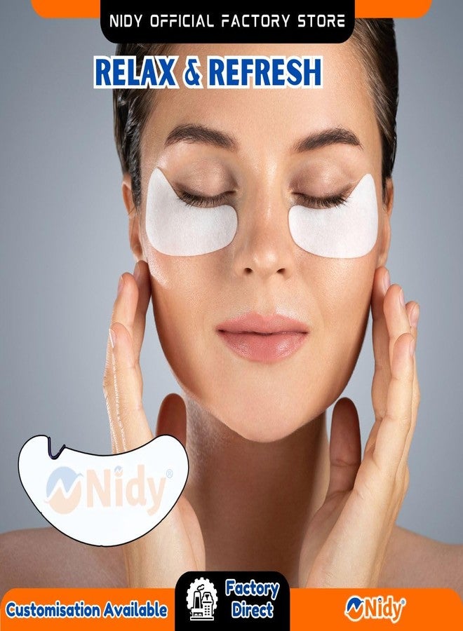 NIDY® Biodegradable Eye Mask Sheets DIY Pack of 100 | 100% Skin-Friendly Viscose Spunlace Non-Woven Cloth for Under Eye Treatment, Dark Circles, Puffiness, Skincare with Serums, Oils, Essential Oils - Image 5