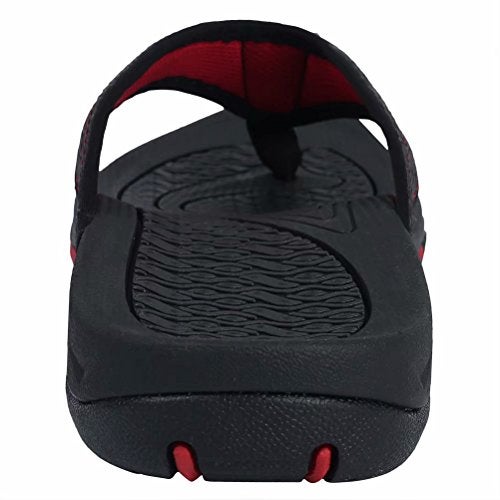 GUBARUN Mens Sport Flip Flops Comfort Casual Thong Sandals Outdoor(Black 11) - Image 3