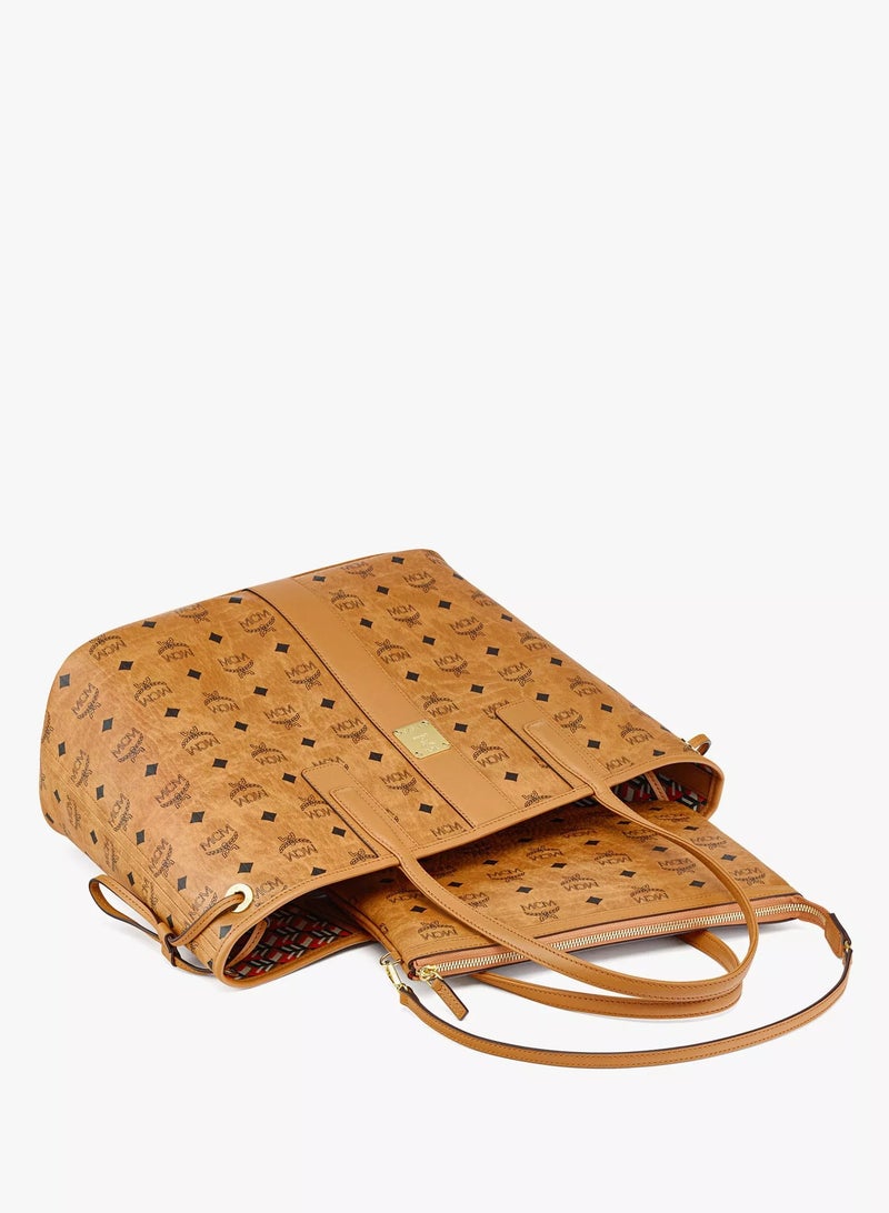 MCM Liz Reversible Shopper in Visetos - Image 4