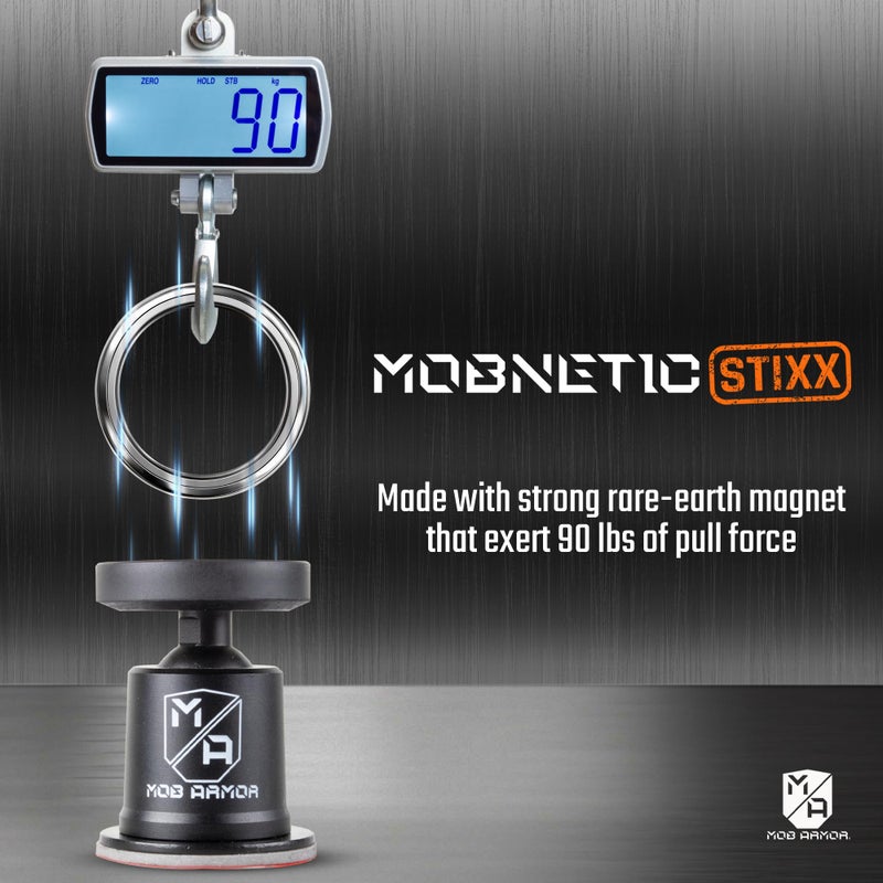Mob Armor MobNetic Stixx - Phone Holder for Your Car, Magnetic Phone Mount for Trucks, Jeeps, and More - 90º Tilt & 360º Rotation, Compatible with iPhone & Android Smartphones - Image 4