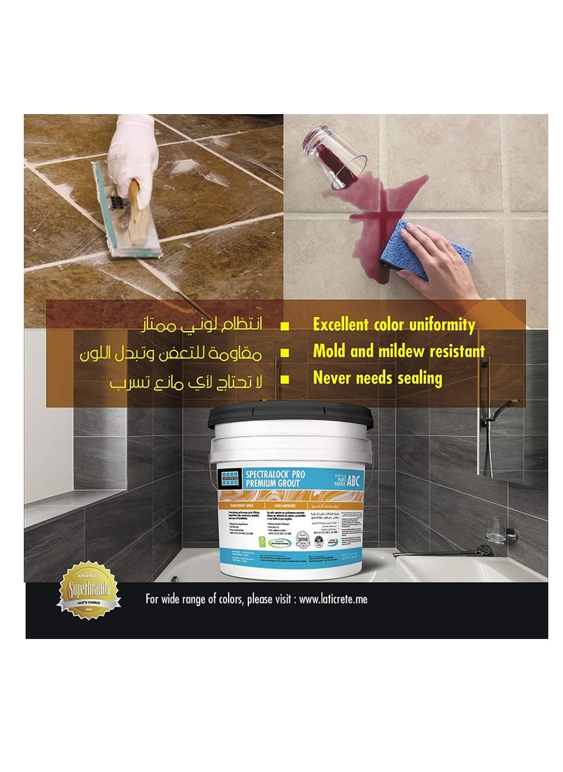 LATICRETE Spectralock Pro Premium Grout - Epoxy grout  - 88 Silver Shadow  - Image 2