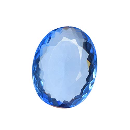 GEMHUB Attractive Blue Topaz 67.35 Ct. Perfect Oval Cut Loose Gemstone for Jewelry Making - Image 1