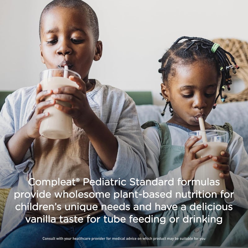 Compleat Pediatric Standard 10mL Plant Based Nutritionally Complete Shake Tube Feeding Formula Vanilla Flavor 24 Pack - Image 4
