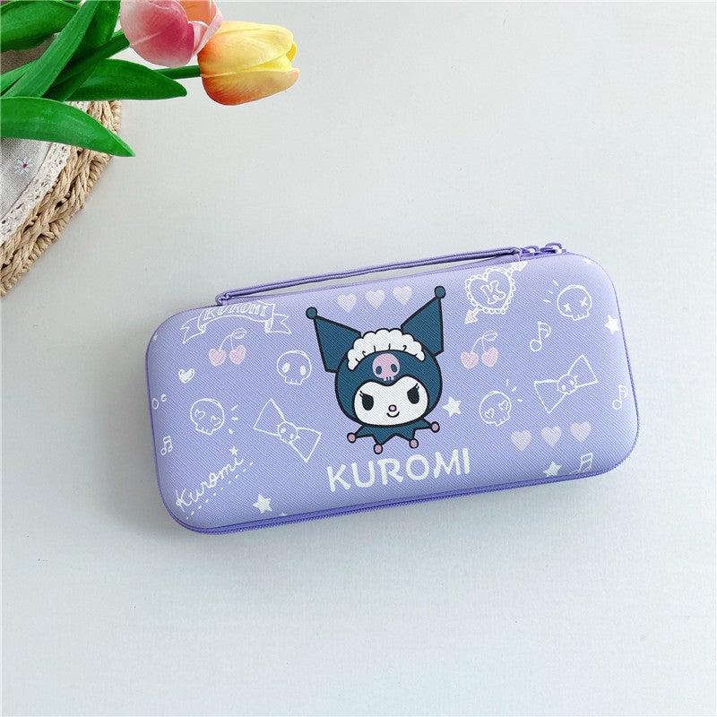 Nintendo swich game console storage bag oled cartoon storage box NS/lite organizing box drop-resistant leather pattern Little Witch