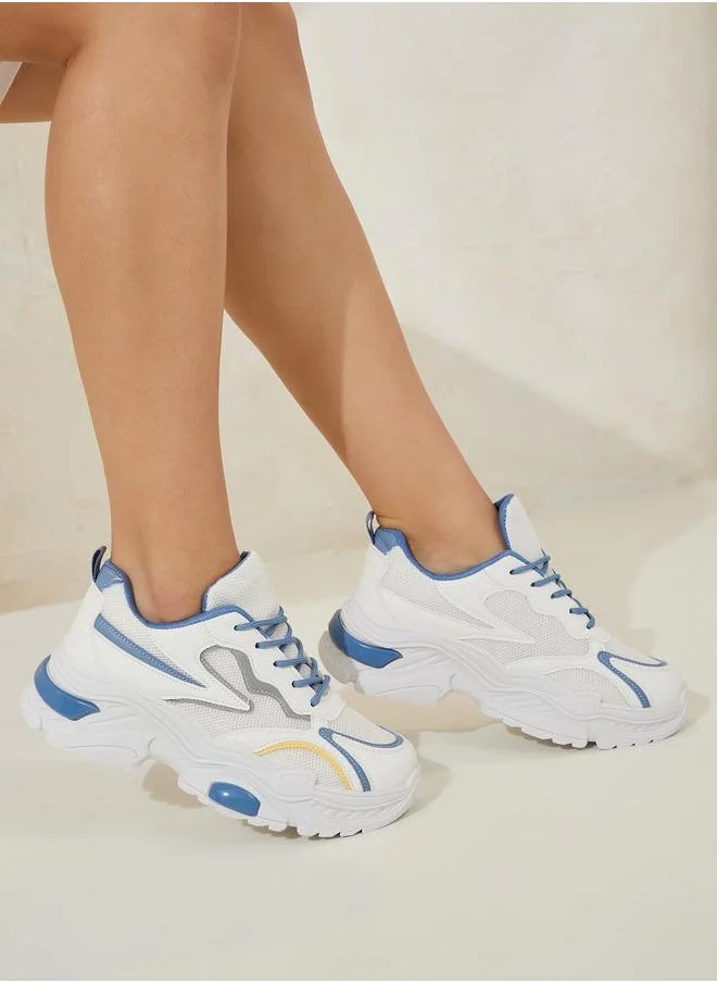 Styli Chunky Color Block Sneakers