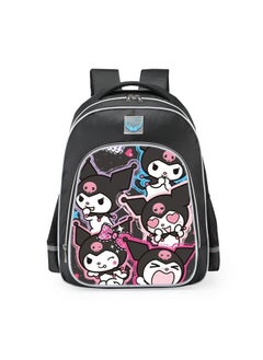 Primary school girls' schoolbag 1-3-6 years old backpack shoulder pad lightweight pink warning strip backpack,B-24-Reflex-Small-Ku-Black