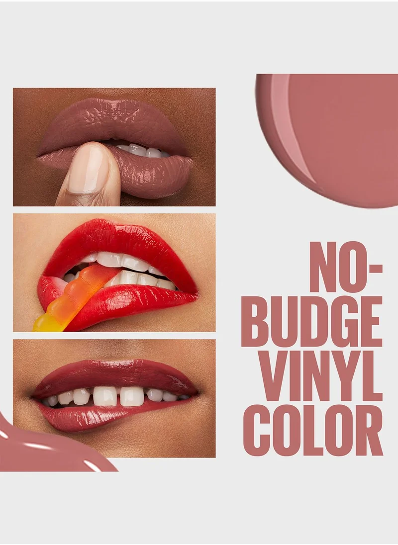 MAYBELLINE NEW YORK Maybelline New York Super Stay Vinyl Ink Nudes Longwear Transfer Proof Gloss Lipstick, Charmed