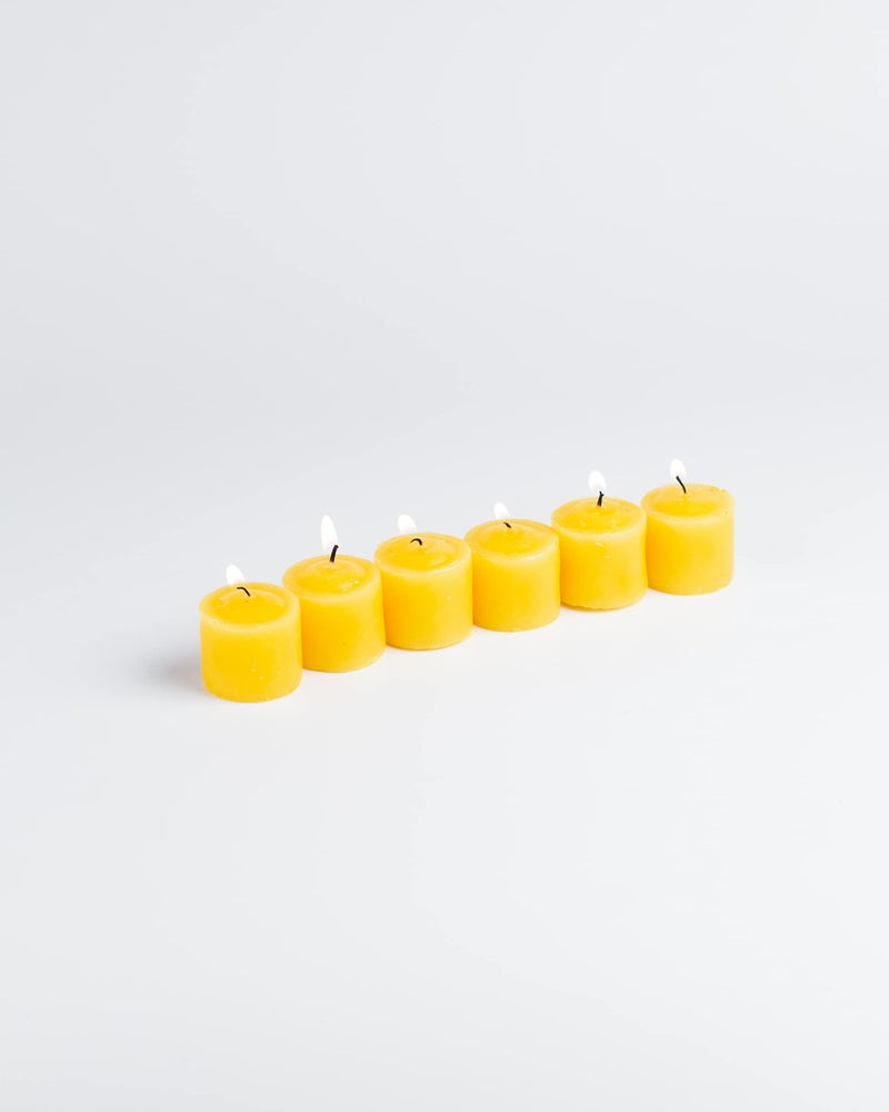 AURA DECOR AuraDecor Fragrance Votive Candles | Smokeless Scented Candle | Aroma Candles | Candles for Decoration | Wedding Candle | Burns Upto 8 Hours (Pack of 6) (Lemon ||) - Image 4