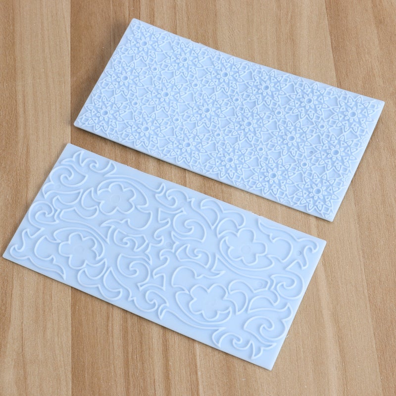 4 pcs /set Floral Shape Border Trim Embossed Cake Mold Decoration Home Kitchen Baking Tools - Image 5