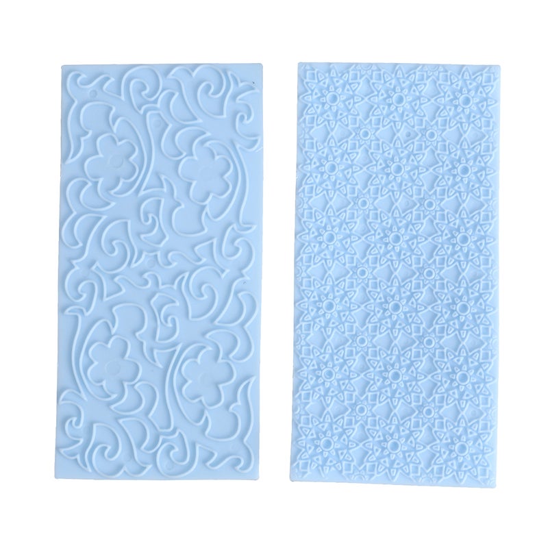 4 pcs /set Floral Shape Border Trim Embossed Cake Mold Decoration Home Kitchen Baking Tools - Image 4