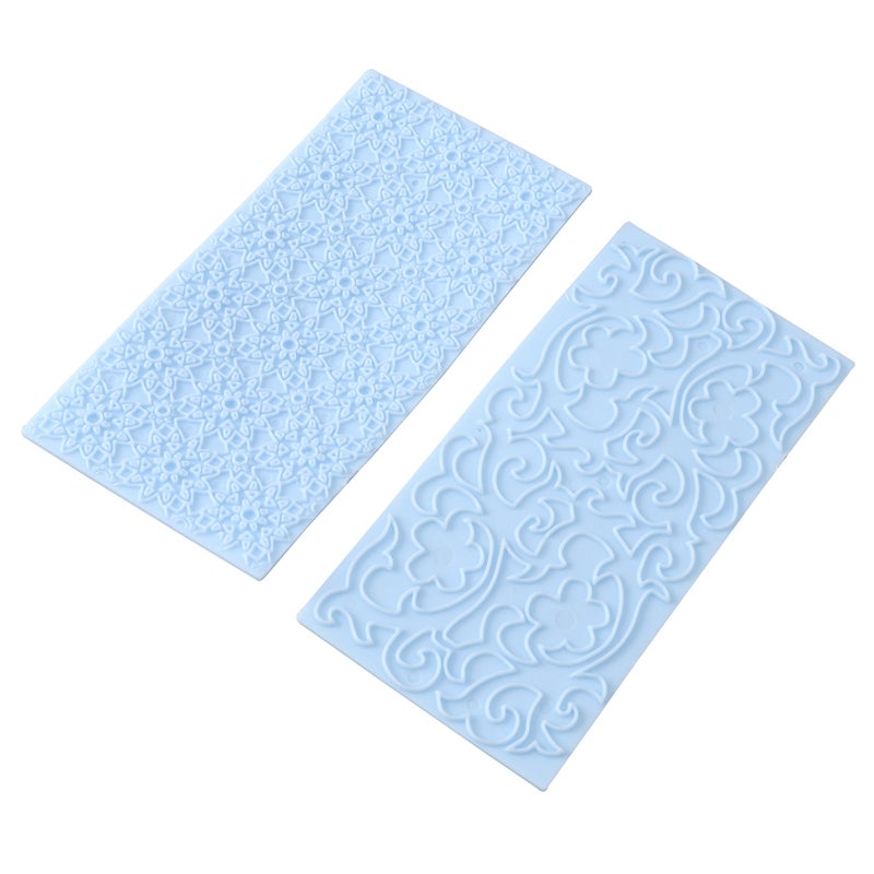 4 pcs /set Floral Shape Border Trim Embossed Cake Mold Decoration Home Kitchen Baking Tools - Image 2