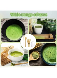 EZGOZ 4-Pieces Matcha Whisk Set Matcha Whisk Traditional Scoop Tea Spoon Whisk Holder White  - Image 5