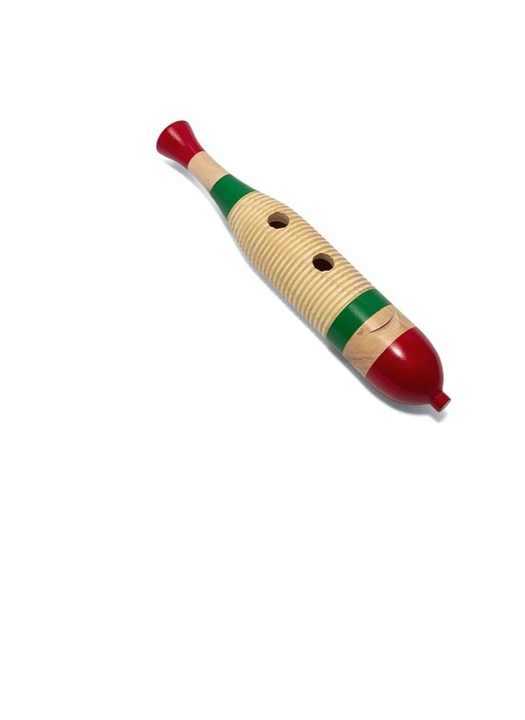 TIGER Wooden Fish Guiro with Wooden Scraper/Beater - School Percussion Instrument  - Image 1