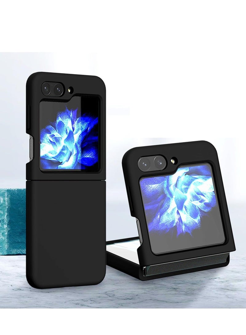 IAF Case for Galaxy Z Flip 5 5G, Slim Silicone Shockproof Protetive Bumper Girls Women Cover for Samsung Galaxy Z Flip 5 (Z Flip 5, Black)