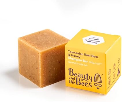 Beauty and the Bees شامبو بار البيرة الحقيقي من بيتي آند ذا بيز تاسمانيا أستراليا 100 طبيعي بدون زجاجات بلاستيكية - Image 2