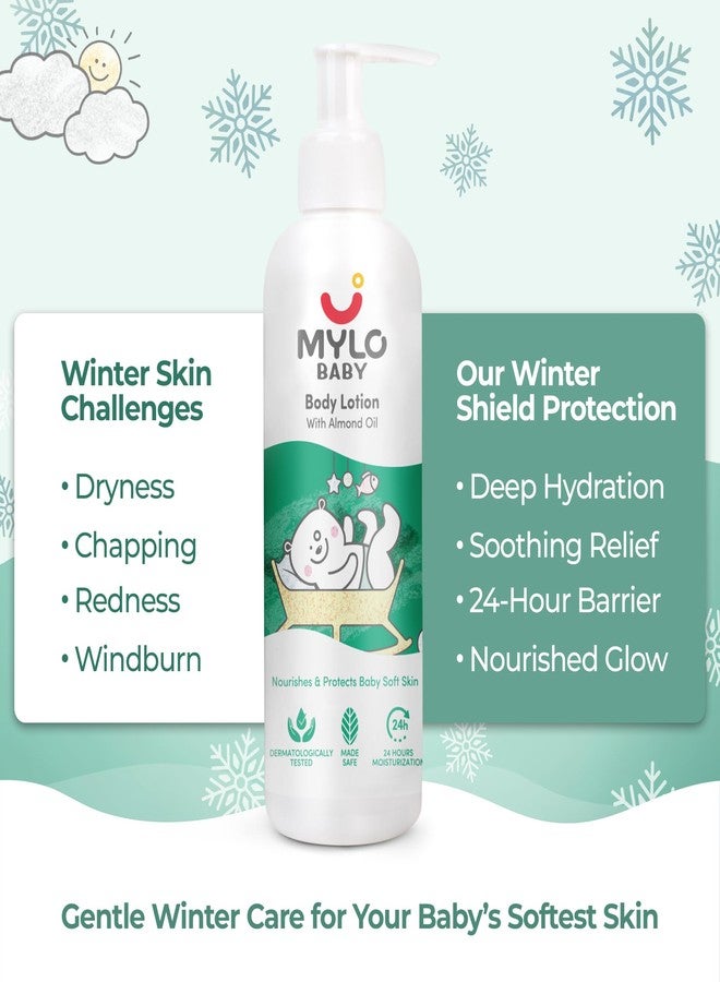 MYLO لوشن مايلو بيبي للجسم 200 مل | ترطيب يدوم 24 ساعة | يلطف البشرة الجافة والحساسة | لطيف على بشرة الطفل الرقيقة | تم اختباره من قبل أطباء الجلدية (عبوة من قطعتين) - Image 2