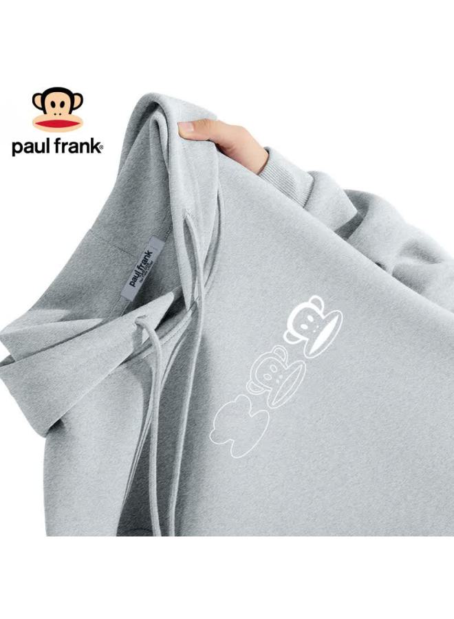 Paul Frank Uni Hoodie Couple Hooded Jacket Men's Spring Autumn Red Trendy Brand Top Black 3XL - Image 4