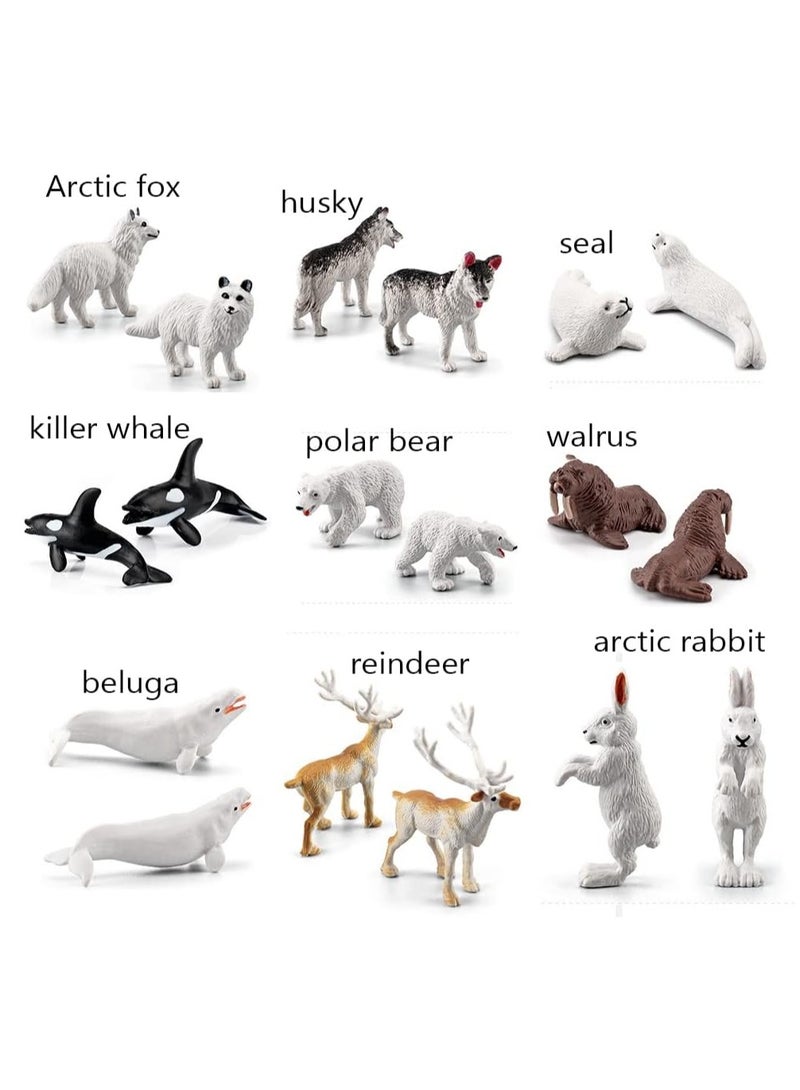 10Pcs Polar Animals Figurines, Arctic Animal Toy Figurines Set, Realistic Animal Models, Arctic Circle Ocean Sea Animal Figurines Playset for Kids, Educational Toys - Image 4