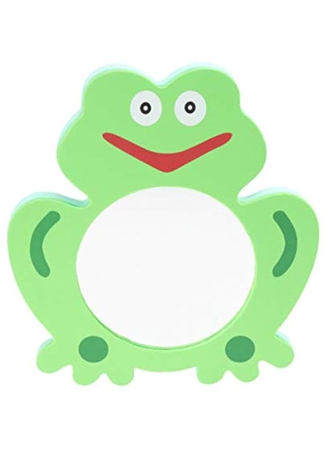 Generic - Kid Bath Toys 1Pc Unbreakable Mirror EVA Baby Mirror Bath Bathing Play Water Toy Shower Toy for Children Kids Foam Bath Toys Baby Mirror ( Green Frogs Toddler Bath Toys - Image 1