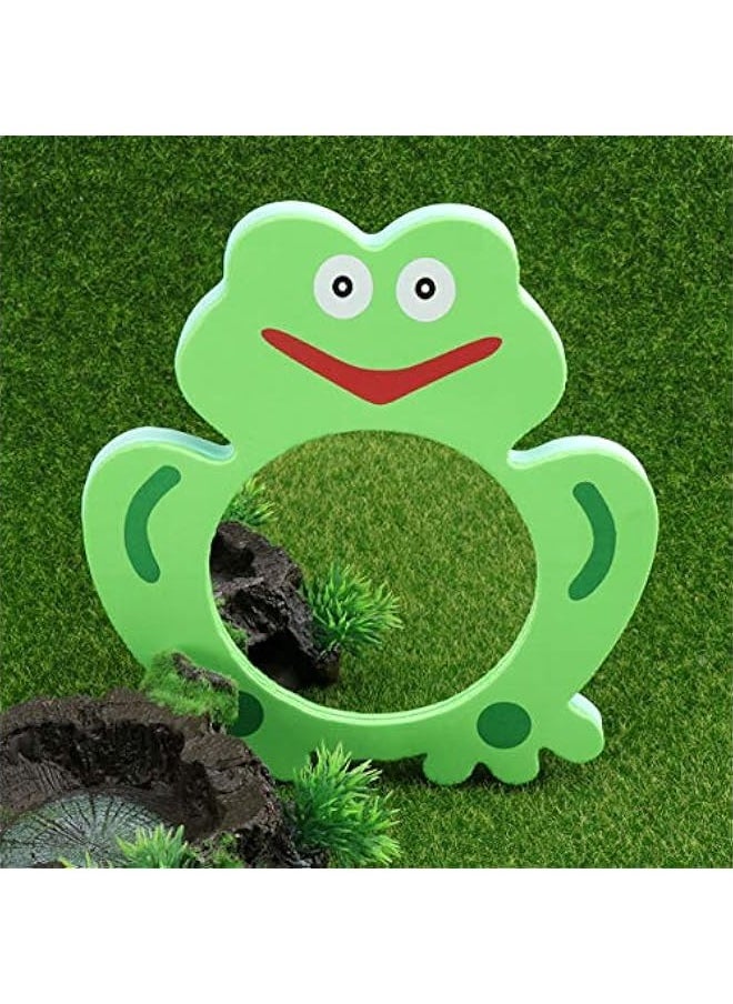 Generic - Kid Bath Toys 1Pc Unbreakable Mirror EVA Baby Mirror Bath Bathing Play Water Toy Shower Toy for Children Kids Foam Bath Toys Baby Mirror ( Green Frogs Toddler Bath Toys - Image 1