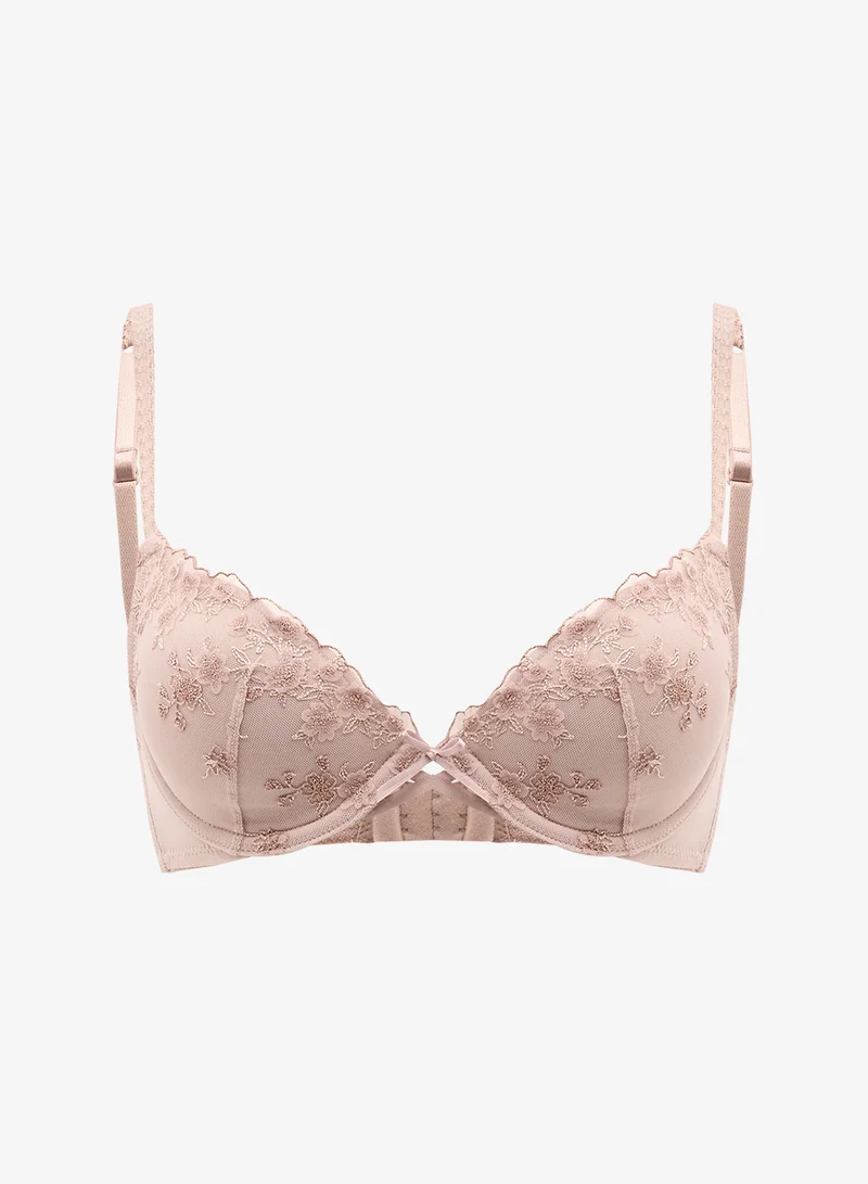 hunkemoller Lace Plunge Neck Bra