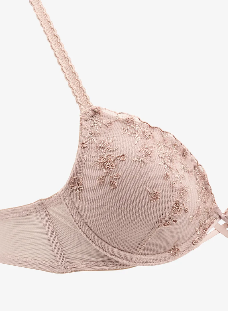hunkemoller Lace Plunge Neck Bra