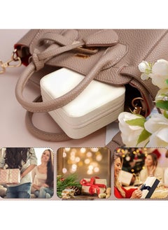 Spaceshoop Portable Travel Mini Jewelry Box Leather Ring Organizer Case Storage Gift Box Girls Women  - Image 2
