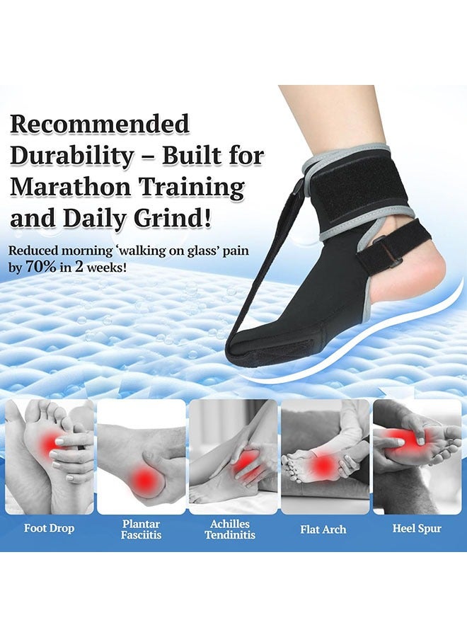 Arabest Plantar Fasciitis Night Splint Sock for Plantar Fasciitis Relief with Extra Massage Ball, Soft & Comfortable Foot Brace for Achilles Tendonitis Heal Spur Foot-drop Flat-arch for Women and Men（S） - Image 2