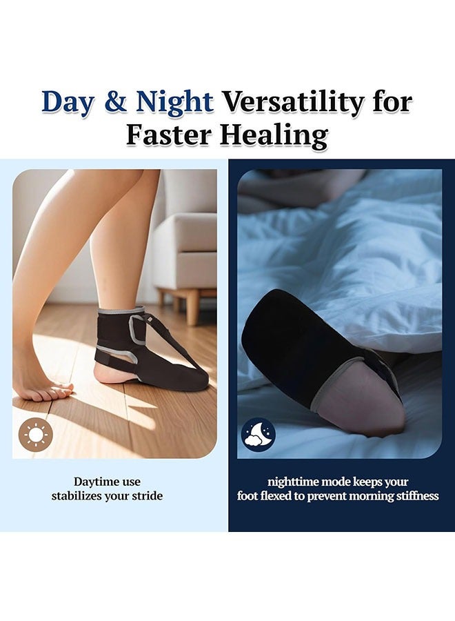 Arabest Plantar Fasciitis Night Splint Sock for Plantar Fasciitis Relief with Extra Massage Ball, Soft & Comfortable Foot Brace for Achilles Tendonitis Heal Spur Foot-drop Flat-arch for Women and Men（S） - Image 5