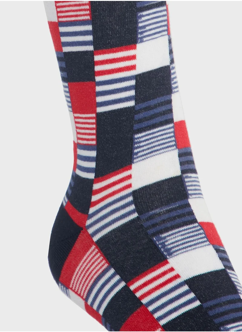 U.S. Polo Assn. Logo Print Crew Socks