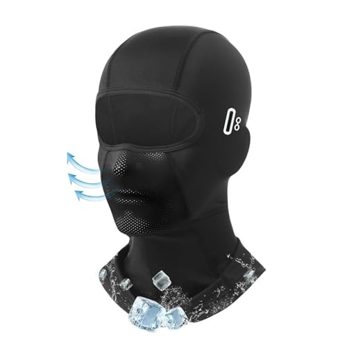TecoKart® Balaclava for Men – Full Face Ski Mask with Glasses Slot, Breathable Balaclava Mask for Women & Men, Lightweight Ski Mask for Men for Riding, Running & Outdoor Sports Black - Image 1