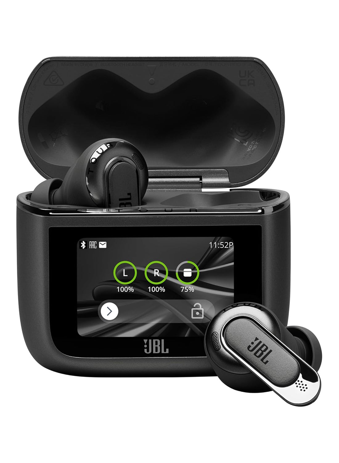 Tour Pro 3, True Wireless Earbuds With Bluetooth, Built-in Battery And 44h Playback, Charging Case, Noise Cancelling And Spatial 360 With Head Tracking Function Black