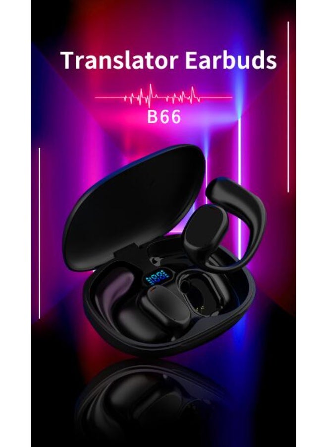general Smart Translator Earbuds B66 Intelligent Voice Translation Earphones Bluetooth Headphones Wireless Headset Binaural Simultaneous Translation High Accuracy & Fast Translation in 144 Languages Up to 98% Accuracy Simultaneous Interpretation Premium Sound Quality ENC Active Noise Reduction Bluetooth 5.0 Long-lasting Battery - Image 4