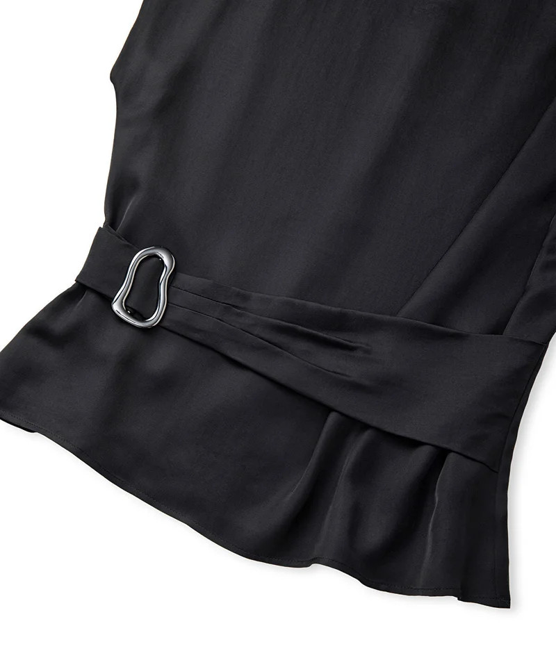 Ipekyol  Satin-Effect Belted Blouse for Women | Best Price UAE