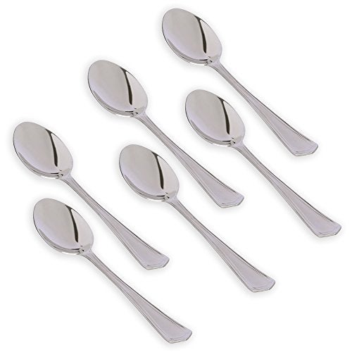 Kishco Stainless Steel Lighthouse Dessert/Dinner Spoons Set - Pack of 6 - Image 1