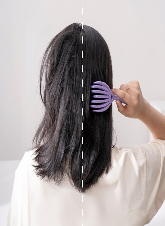 SHOPECOM فرشاة تدليك الشعر متعددة الوظائف من SHOPECOM للشعر الأملس والمجعد، فرشاة فك تشابك الشعر الرطب والجاف لجميع أنواع الشعر (قطعة واحدة) - Image 2