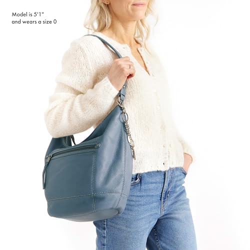 The Sak Sequoia Hobo Bag in Leather, Single Shoulder Strap, Meadow - Image 5