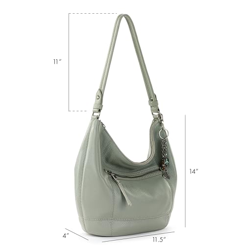 The Sak Sequoia Hobo Bag in Leather, Single Shoulder Strap, Meadow - Image 2