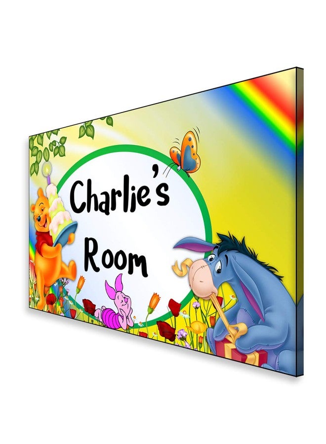 999Store Printed Pooh and Friends for Kids Room Name Plate (MDF_12 X7.5 Inches_Multi) - Image 3