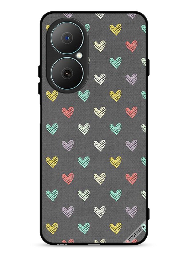 Covernex Huawei Nova Y73 Protective Case Cover Small Hearts Pattern