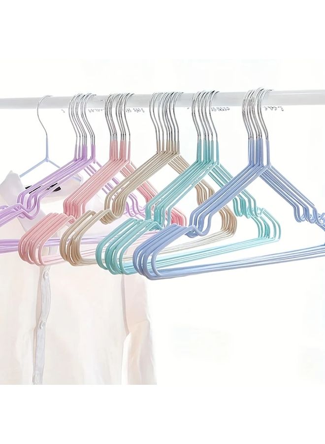 Black Non Slip Metal Clothes Hangers 10 Pack Anti Shoulder Angle Traceless Durable - Image 5